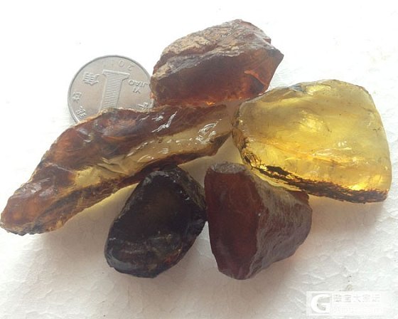 多米尼加 优质 琥珀原石 自己打磨 DIY 送人_有机宝石