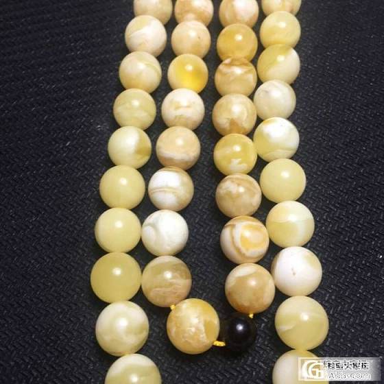 胖纸的8MM108白花_蜜蜡