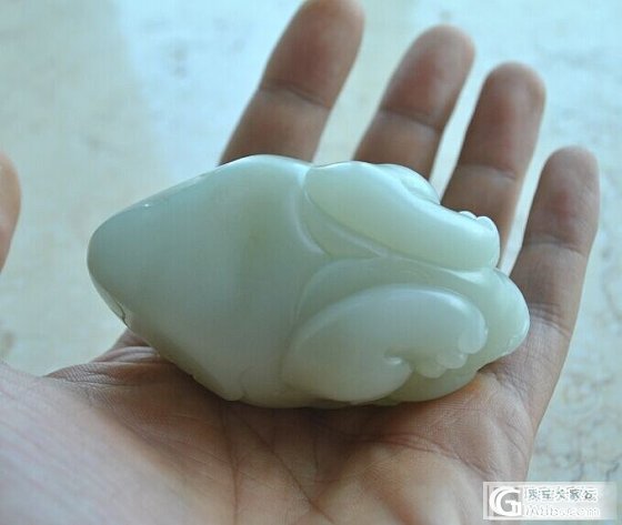 和田玉籽料大貔貅把件_玉石