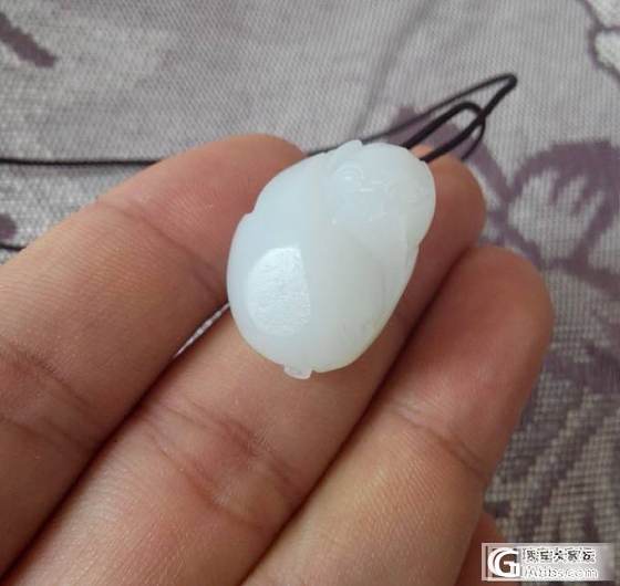 自藏：苏州精工白胖独籽小貔貅吊坠~_和田玉
