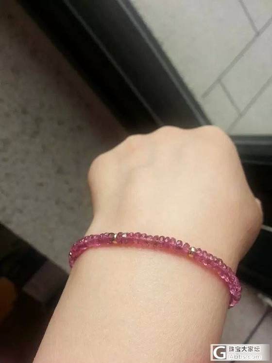 刻面紫水晶手链 两条  玫红石榴石四圈手链 红碧玺刻面手链 青金珍珠手链 新加图..._宝石
