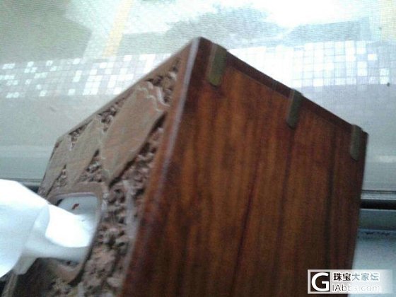 老货印度小叶紫檀面纸盒_文玩