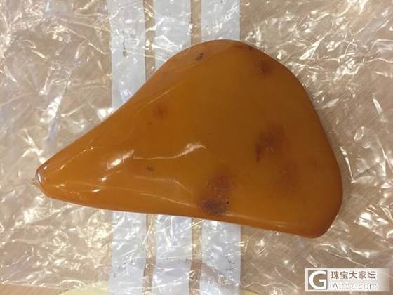 来个超级黄的手把件_蜜蜡