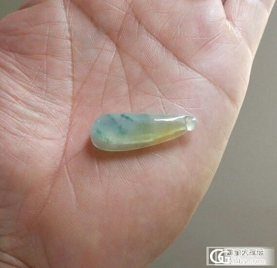 翡翠起荧双色水灵鼓瓜_翡翠