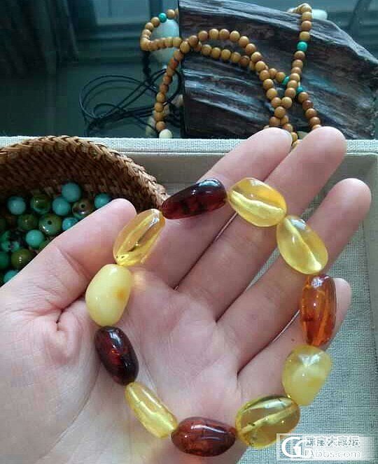 我的个性琥珀手串 纯天然波罗的海 无优化琥珀蜜蜡_琥珀