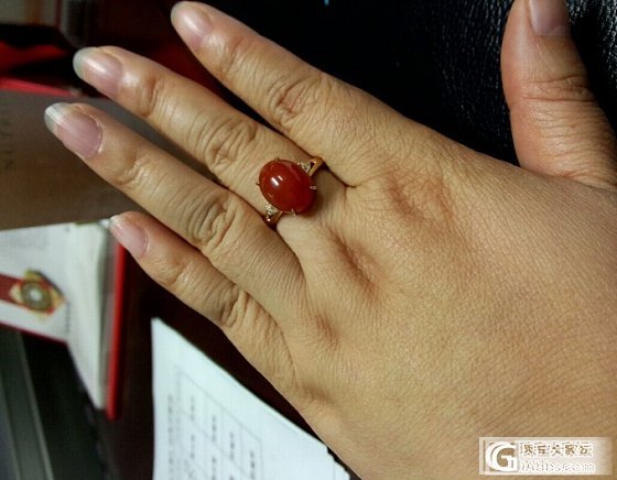还图，清晨家的南红戒面、恒莹家的镶嵌_南红