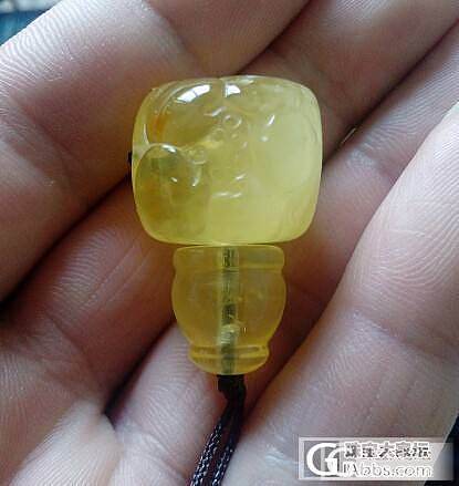 两个蜜蜡佛头    仿古凤凰牌子     大金刚_有机宝石
