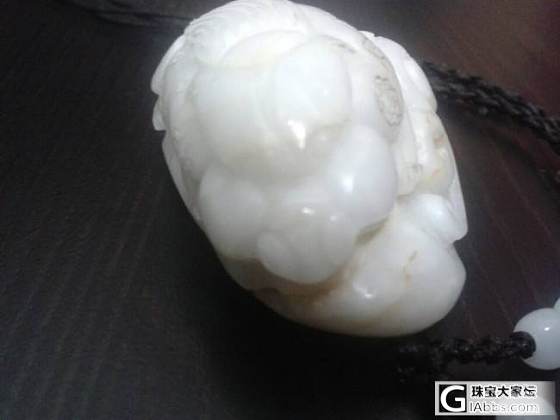 白籽貔貅大吊坠_和田玉