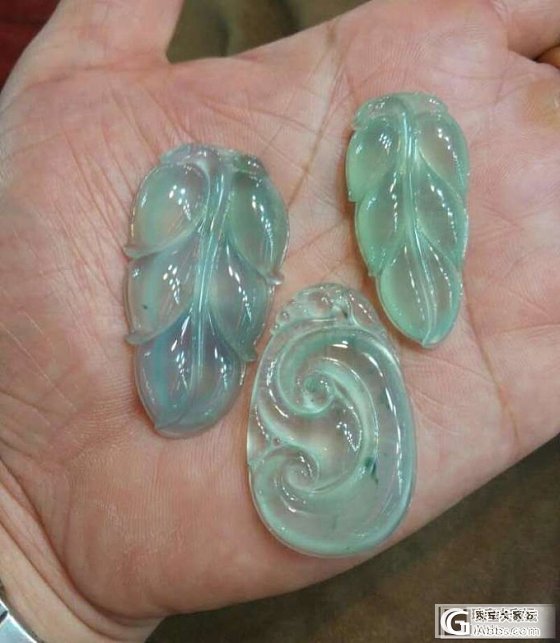 一片翡翠美貌叶子_翡翠