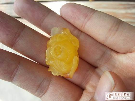 蜜蜡牡丹，全是牡丹，给自己买的，抱团便宜_有机宝石