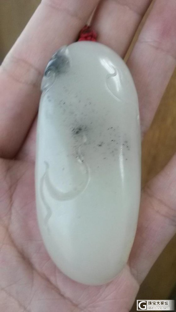 以玉会友-和田青花佛_玉石