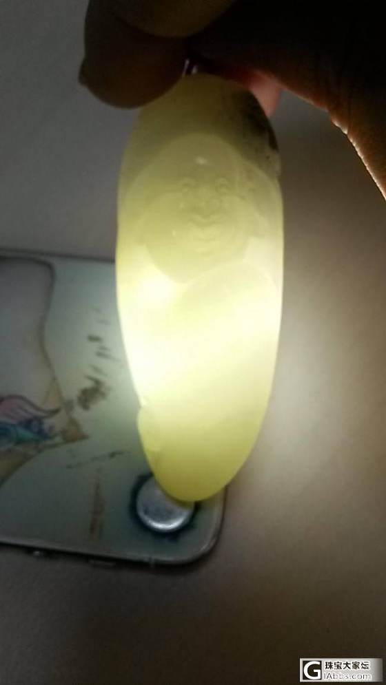 以玉会友-和田青花佛_玉石