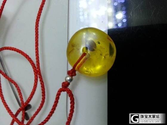 （已出谢谢）自磨保真金珀平安扣 60元包邮_有机宝石