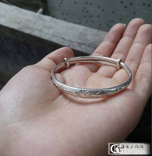 啦啦啦我的镯子到啦_手镯银