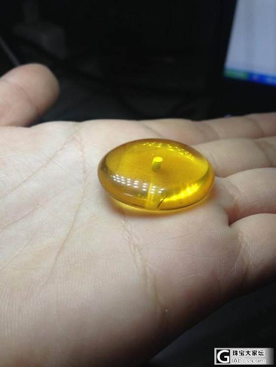 变美了的金珀平安扣！重新打磨过了！280包邮接着出！_有机宝石