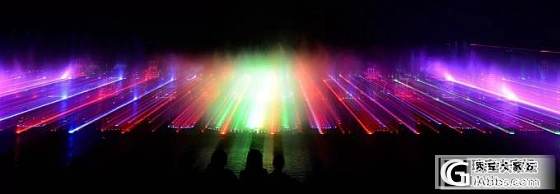 滨湖公园夜喷泉_摄影