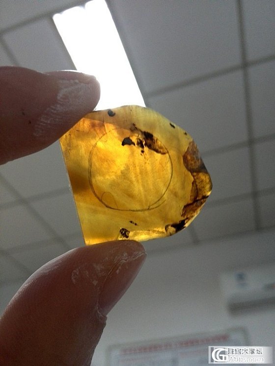 技术贴+求金币！图解纯手工琥珀戒！圈！制作过程我真是发福利好么~_蜜蜡打磨