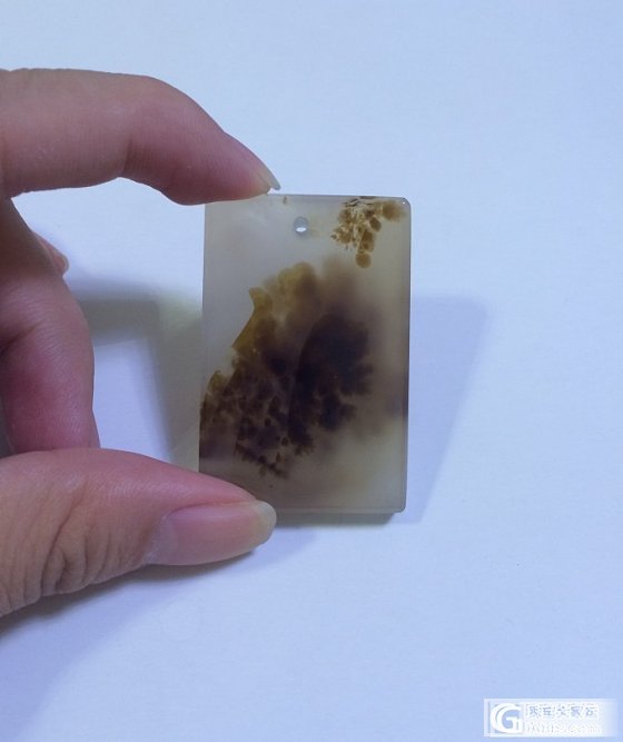 个人收藏风景海洋玉髓，征求名字，欢迎点评。（六）暂定名：雾锁群峰_玉髓