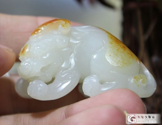 和田白玉【玉友园】44.3克极细貔貅_珠宝