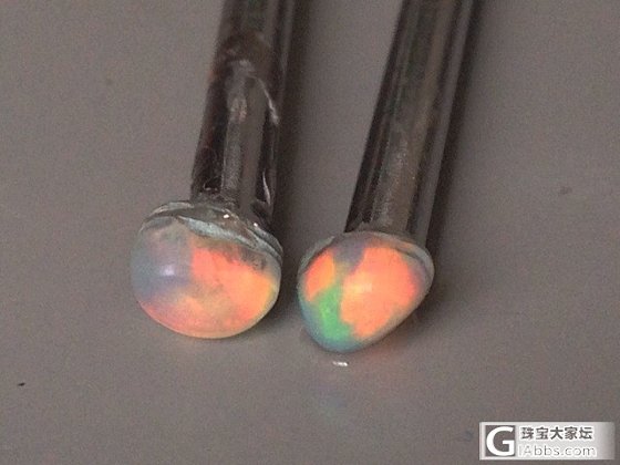 自己动手打磨的欧泊~_刻面宝石欧泊