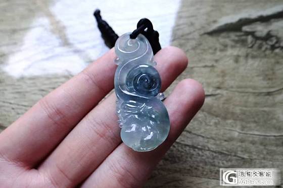 【品玉阁亭】飘蓝花龙牌_翡翠