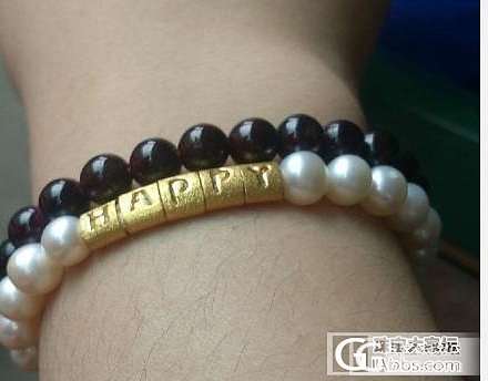 周大福happy配珍珠，很清秀哦._珍珠珠串金