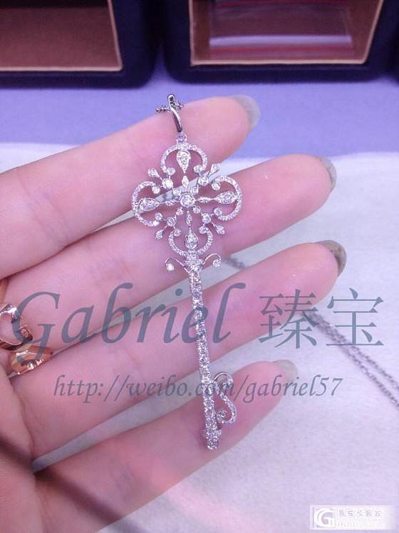【Gabriel 臻宝】18Ｋ金镶钻钥匙新出4款  高端首饰定制 推广价分享_钻石