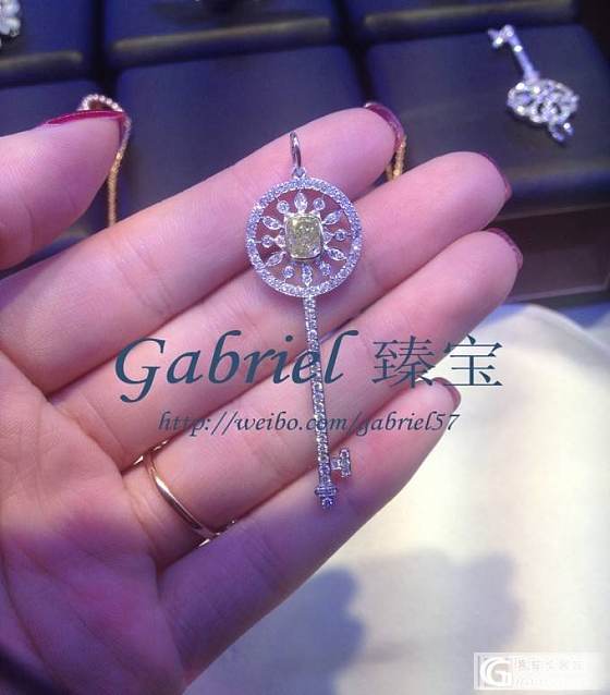 【Gabriel 臻宝】18Ｋ金镶钻钥匙新出4款  高端首饰定制 推广价分享_钻石