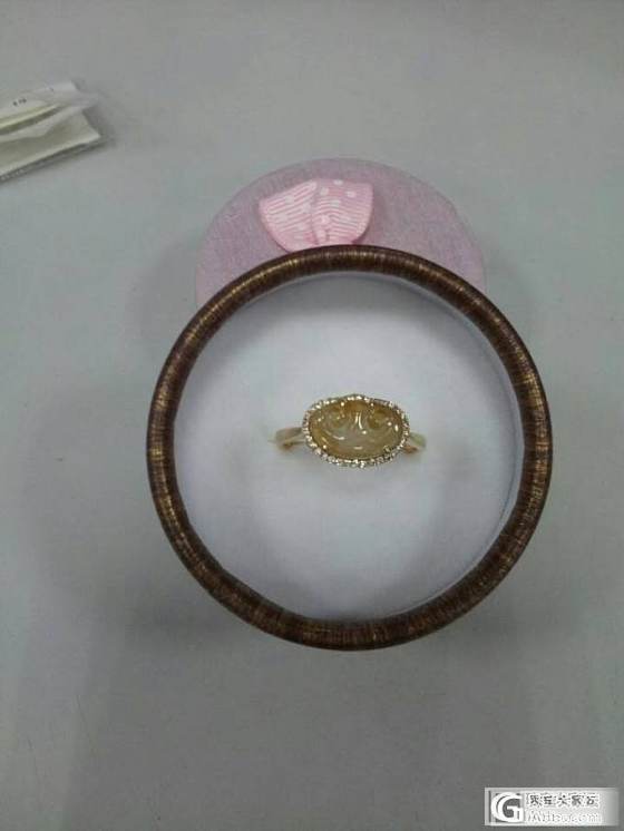 如意头戒面穿好衣服啦_鑫艺首饰镶嵌