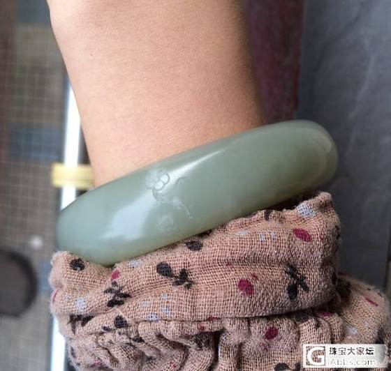 今天刚拿到的小镯子_和田玉