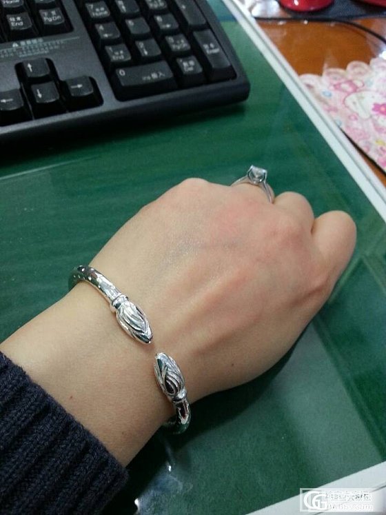 洪家的小花苞_手镯银