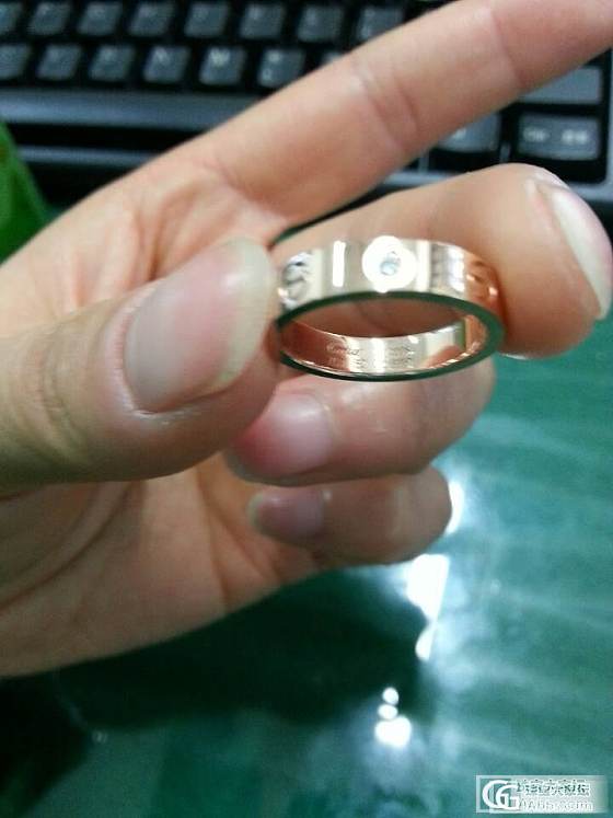 团来的，很漂亮的说。_戒指金