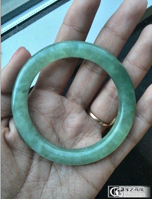 绿油油翡翠油青手镯-圈口53（已出）_翡翠