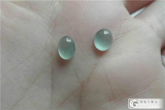 求一个冰透的蓝水戒面。_翡翠