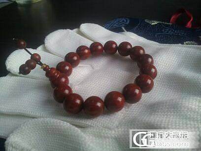 秀下新到手的1.2小叶紫檀手串，挣点分好升级（有闪必还）新增一周后和一个月后的图..._木