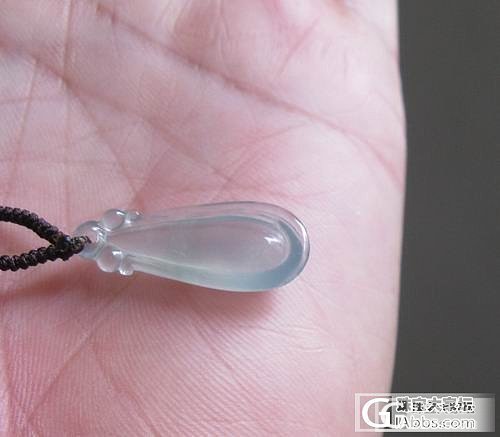 放光珠宝级素瓜水滴吊坠_翡翠
