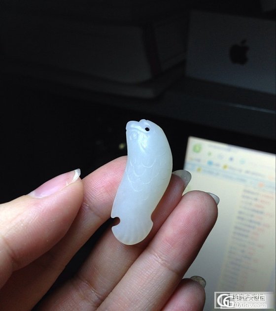 转俄白玉小鱼_玉石