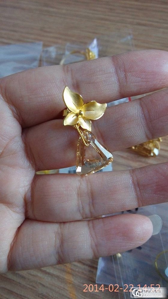 还图：金子篇～藕花深处，荷花，第可的等等～_吊坠戒指金福利社