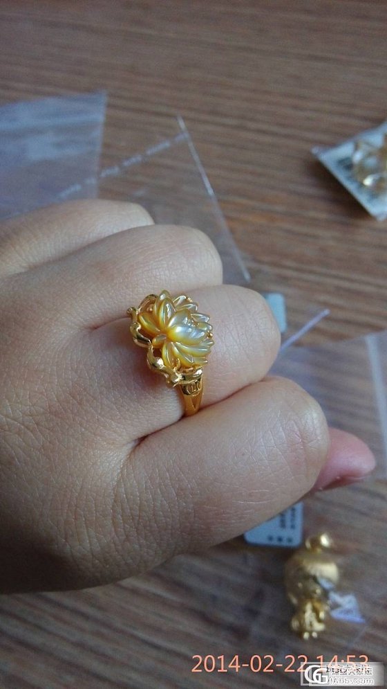 还图：金子篇～藕花深处，荷花，第可的等等～_吊坠戒指金福利社