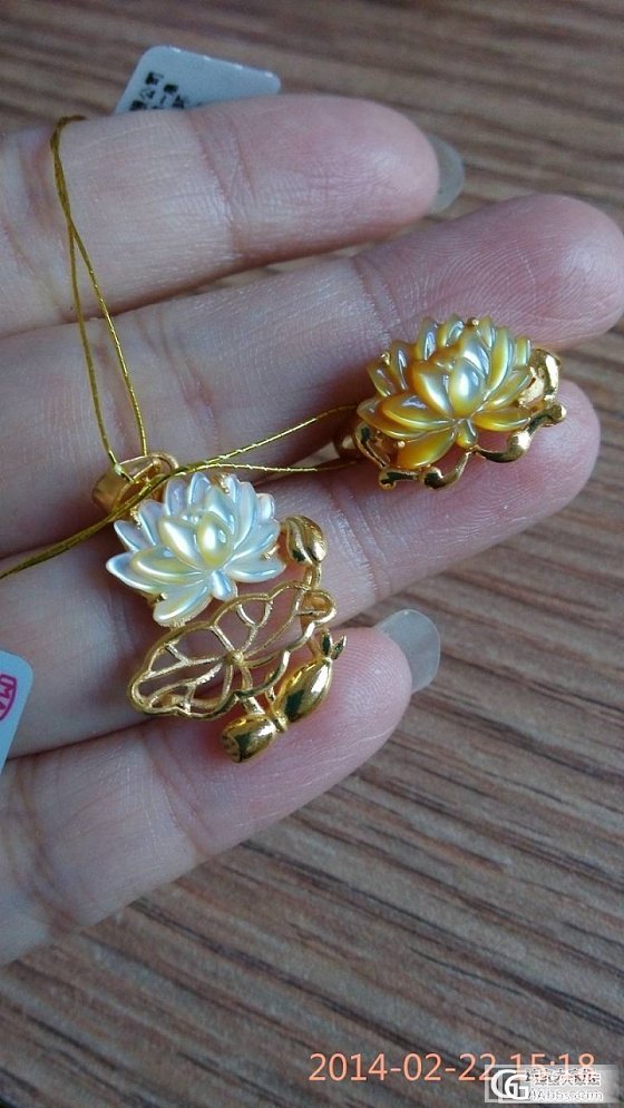 还图：金子篇～藕花深处，荷花，第可的等等～_吊坠戒指金福利社