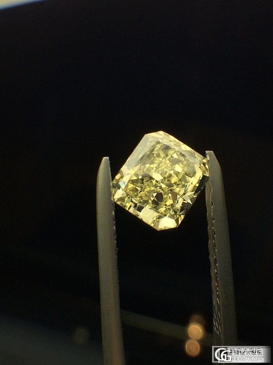 【彩钻特价第二波】2.12ct FY中彩黄 雷迪恩形切工_乐钻珠宝彩钻