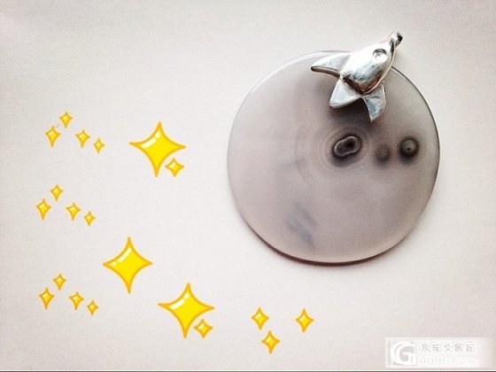 {Y}烟灰色玛瑙吊坠[Fly me to the moon]_工艺