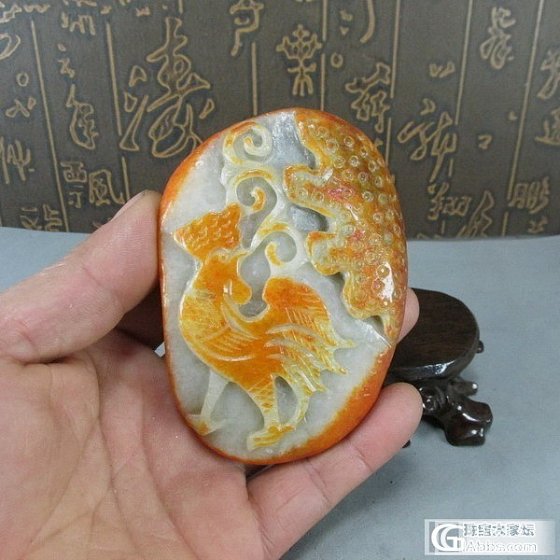 红皮籽料公鸡_和田玉