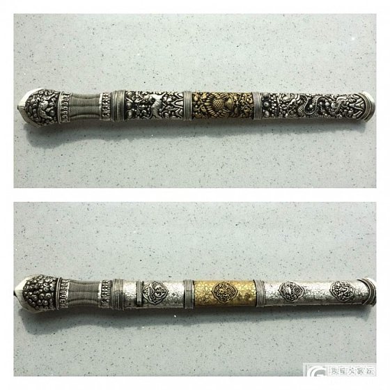 三指宽精美藏刀！_文玩