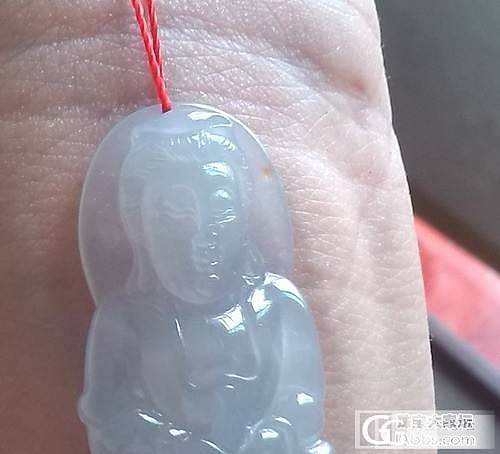 天然缅甸翡翠起荧起胶观音_翡翠