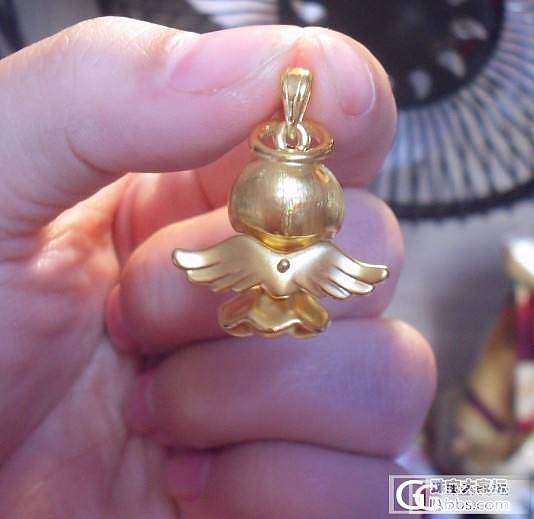 新入手的小宝贝们。_吊坠耳钉戒指金