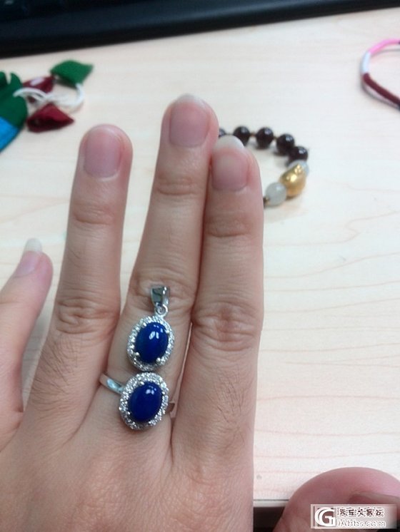 尼泊尔代购之紫水晶戒指+朴素的青金套装_珠宝