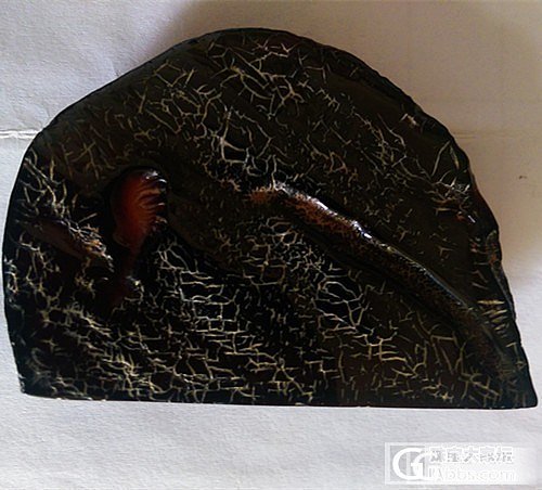 淘到一块原石，各位给看看是血珀还是绿珀？_琥珀