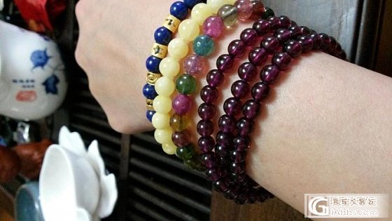 看看我的紫牙乌碧玺青金石_青金石