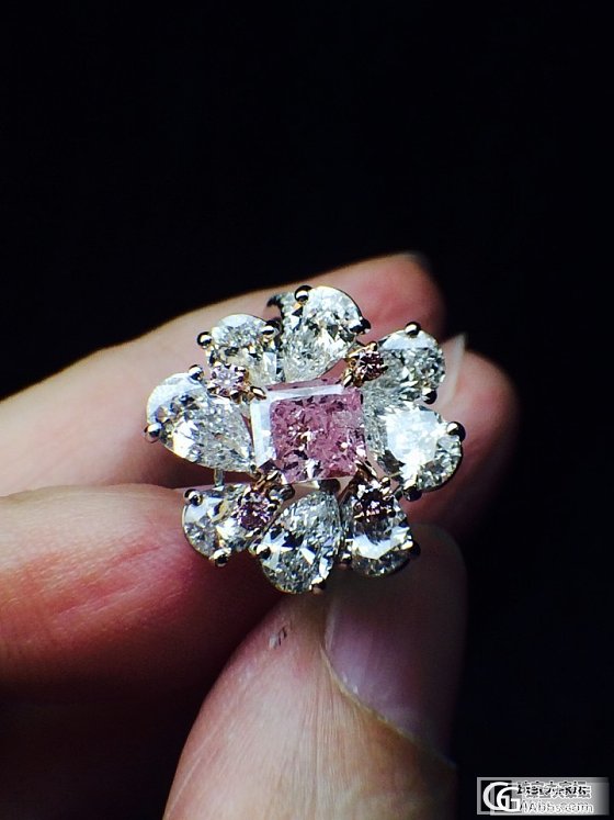 粉钻成品 1.14CT FIPP浓彩紫粉 成品到货_乐钻珠宝彩钻